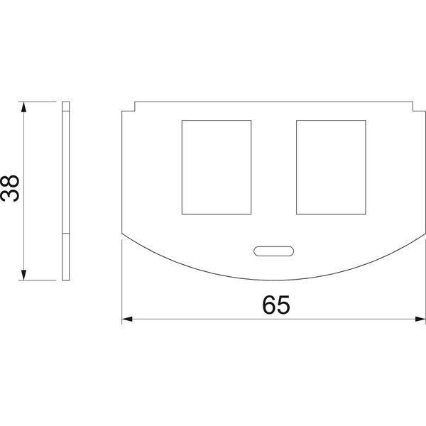 MP R2 2A Mounting plate for GES R2 for 2x Typ  A image 2