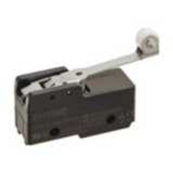 General purpose basic switch, reverse hinge roller lever, SPDT, 15A image 1