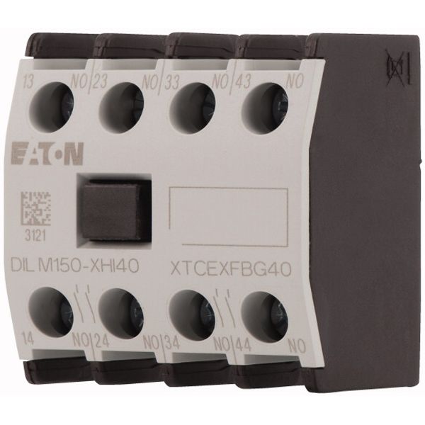 Auxiliary contact module, 4 pole, Ith= 16 A, 4 N/O, Front fixing, Screw terminals, DILM40 - DILM170 image 3