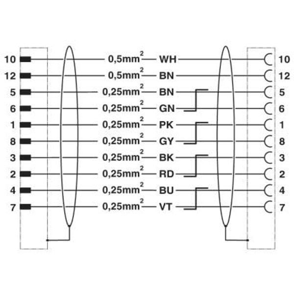 Connector in molded plastic on both sides image 6