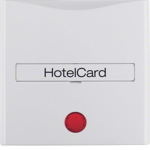 Centre plate imprint f. push-b. f. hotel card, redlens, S.1/B.3/B.7, p image 1