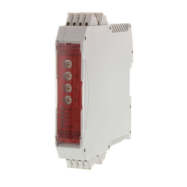 Safety relay unit, 24VDC, output extension, 90s, 3 safety 5A, aux. out image 1