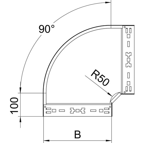RBM 90 140 A2 90° bend with quick connector 110x400 image 2