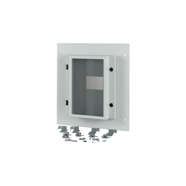 Front plate, NZM4, 4p, fixed with mechanical interlock, W=600mm, IP55, grey image 5