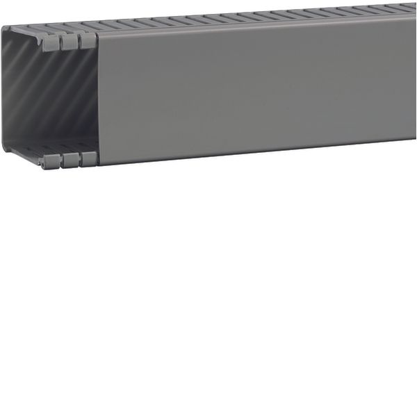Slotted panel trunking without holes made of PVC BA6 60x60mm stone gre image 1