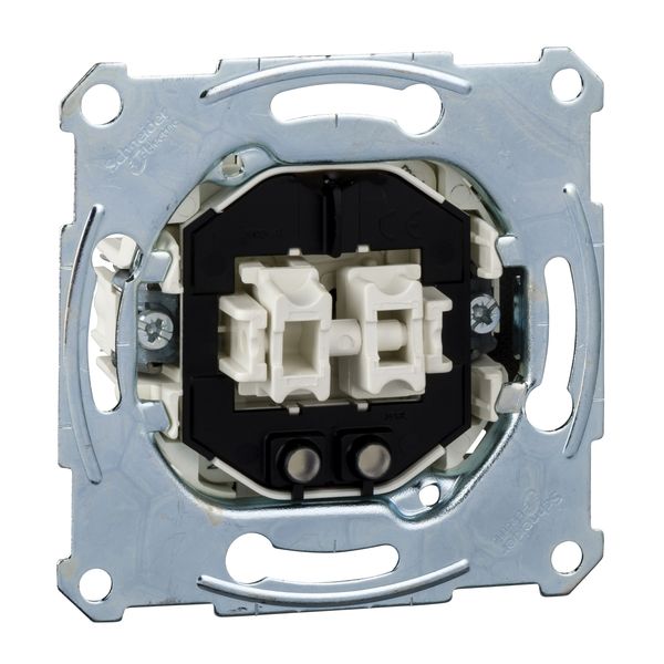 Two-circuit swit.insrt 1P w. locat.light,flush-mntd,16 AX, AC 250 V, screw term. image 2
