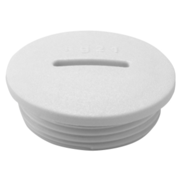 CLOSURE CAP - NYLON - M32 PITCH - GREY RAL 7035 - IP65 image 1