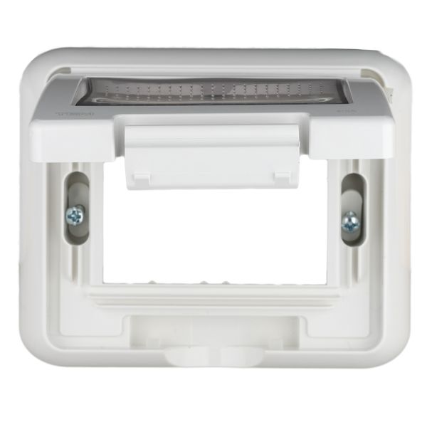 Outdoor flush mount box, IP55, transparent lid, 2M, white image 8