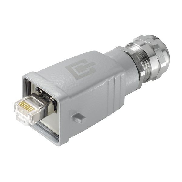 RJ45 connector, IP67, Connection 1: RJ45, Connection 2: CrimpAWG 27/7. image 1