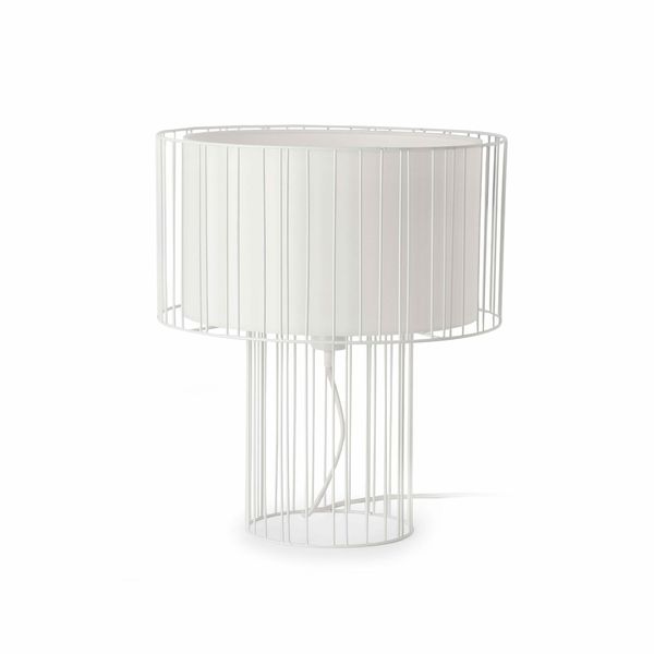 LINDA TABLE LAMP WHITE 1 x E27 100W image 1