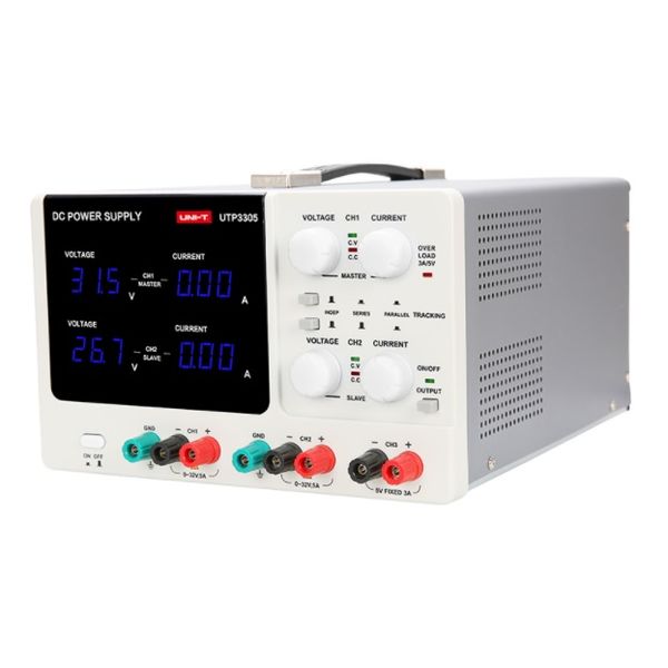 Laboratory power supply 2x(0-32V) 2x(0-5A) with fixed 5V 5A image 1