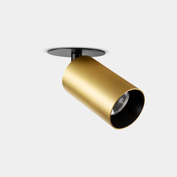 Spotlight Atom Recessed Ø52mm 8.2W LED neutral-white 4000K CRI 90 8.2º Matte gold 459lm image 1