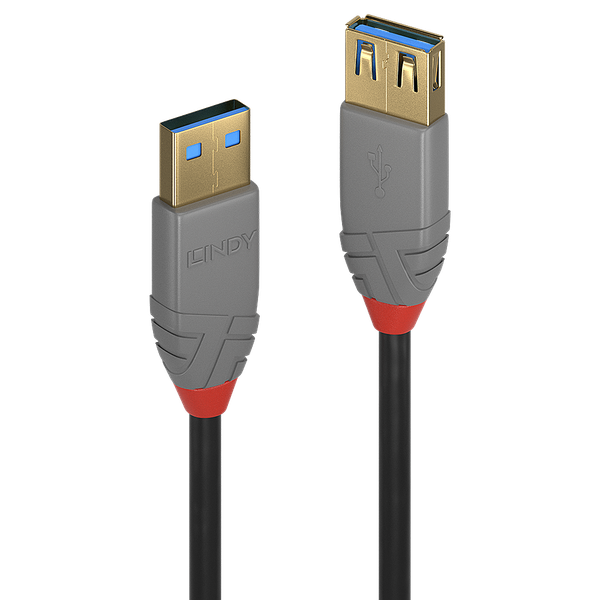 0.5m USB 3.2 Type A Extension Cable, 5Gbps, Anthra Line USB Type A male to A female image 1