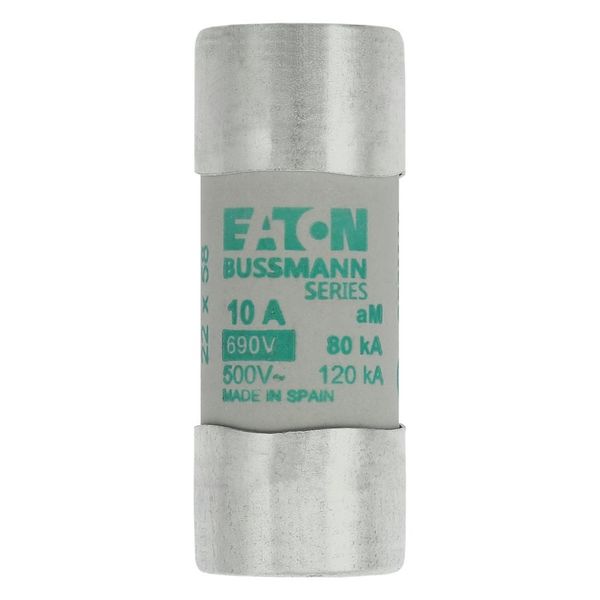 Fuse-link, LV, 10 A, AC 690 V, 22 x 58 mm, aM, IEC image 6