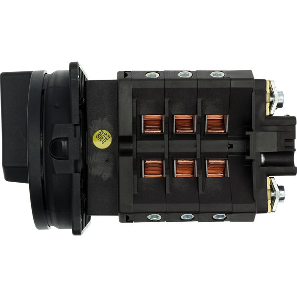 Main switch, T5B, 63 A, flush mounting, 3 contact unit(s), 6 pole, STOP function, With black rotary handle and locking ring, Lockable in the 0 (Off) p image 24