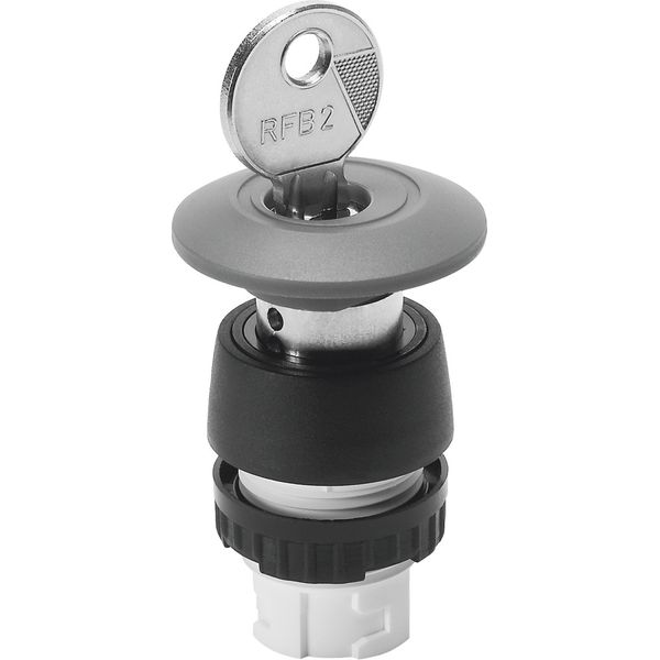 PRS-22-RT-B Mushroom pushbutton, detenting image 1