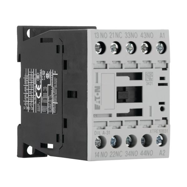 Contactor relay, 208 V 60 Hz, 3 N/O, 1 NC, Screw terminals, AC operation image 17