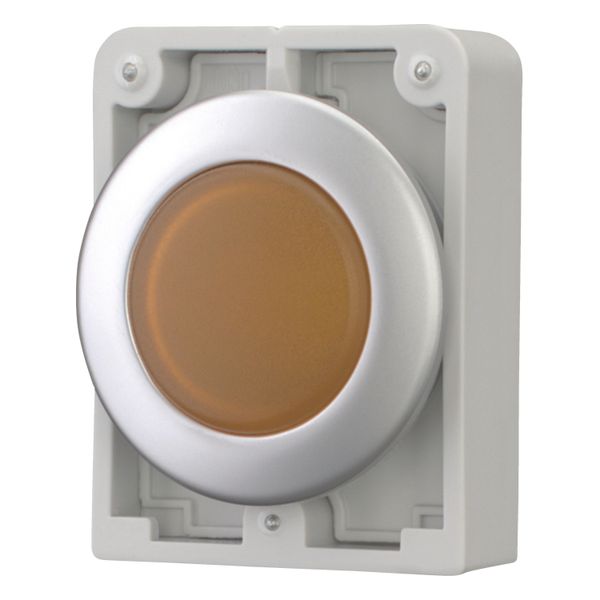 Indicator light, RMQ-Titan, Flat, orange, Metal bezel image 2