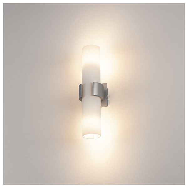 DENA II wall lamp E14, max 2x40W, brushed Alu image 5