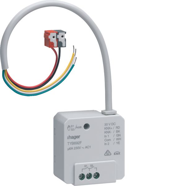 Output 2 fold , Input 2 fold, flush, KNX image 1