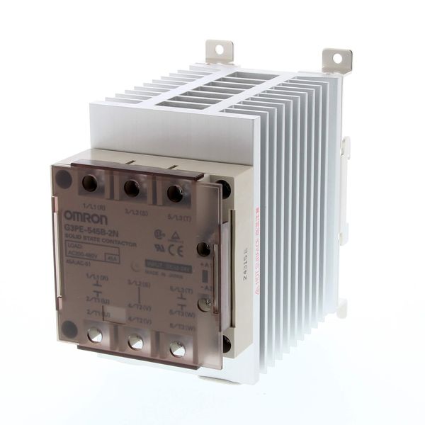 Solid-State relay, 2-pole, DIN-track mounting, 35A, 264VAC max image 1