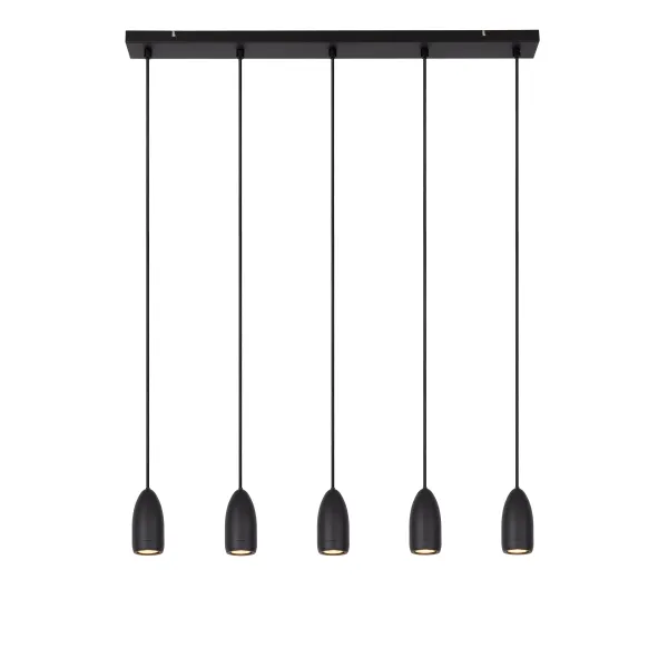 EVORA Pendant light-Black-Ø10-5xGU10-35W-Metal image 1