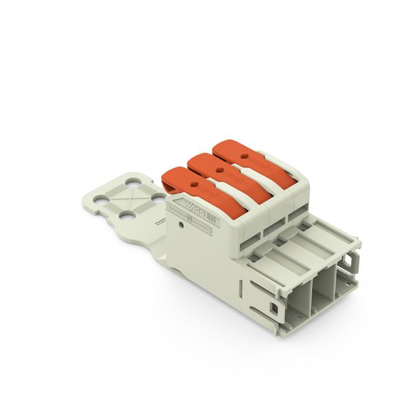 832-1203/333-000 1-conductor male connector; lever; Push-in CAGE CLAMP® image 1