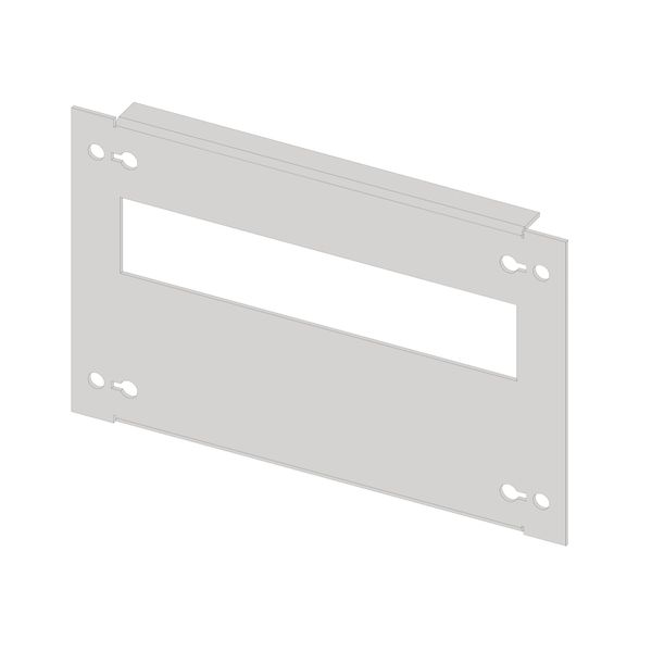 Slotted front plate 1G4K plastic, 13MW image 1