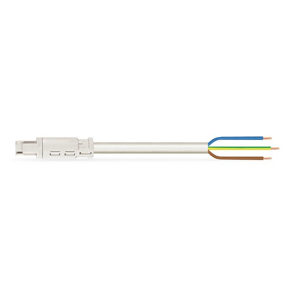 pre-assembled connecting cable Eca Socket/open-ended white image 1