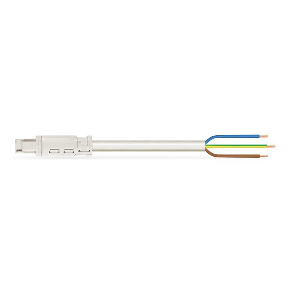 pre-assembled connecting cable;Eca;Socket/open-ended;white image 1