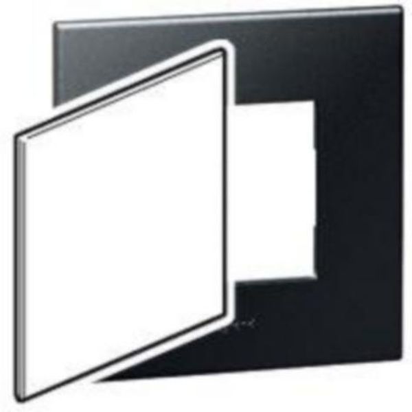 Arteor™ - US blanking cover plate - for 4'' x 4'' boxes - Graphite image 1