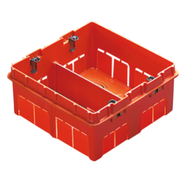 HIGH CAPACITY BOX FOR DOMESTIC - BIG BOX - HALOGEN FREE - 8 GANG (4+4) - 131X129X53 image 1