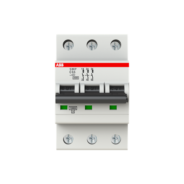 S203P-C0.5 Miniature Circuit Breaker - 3P - C - 0.5 A image 8