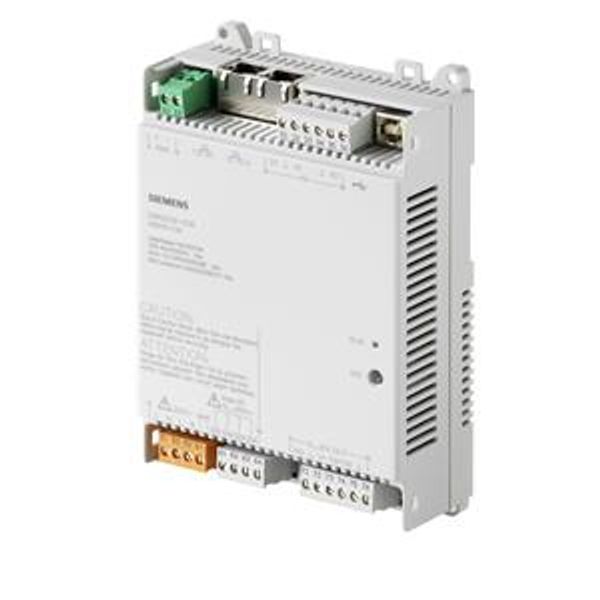 DXR2.E09-101A - Compact room automation station, BACnet/IP, 230 V, flat housing, 1 DI, 2 UI, 3 relay, 3 AO image 1