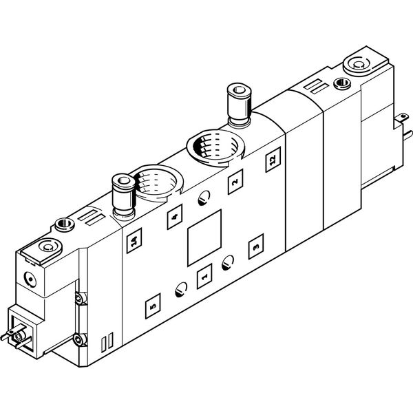 CPE24-M1H-5/3GS-3/8 Air solenoid valve image 1
