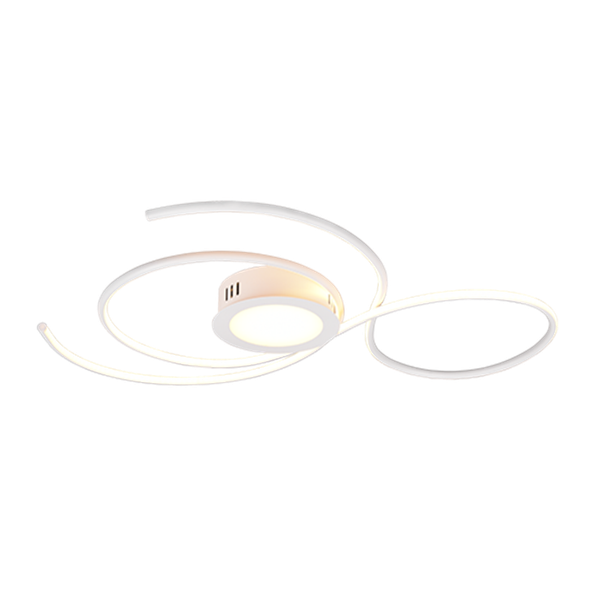 Jive LED ceiling lamp 80 cm matt white image 1