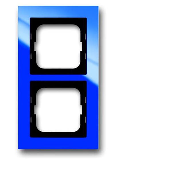 1722-288 Cover Frame Busch-axcent® Blue image 1