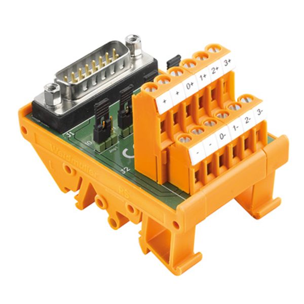 Interface module with terminal, connector, built-in image 1