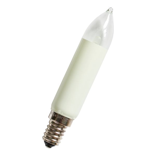 LED Shaft-bulb E14 8-34V 0.4W WW CL blister 2pcs image 1
