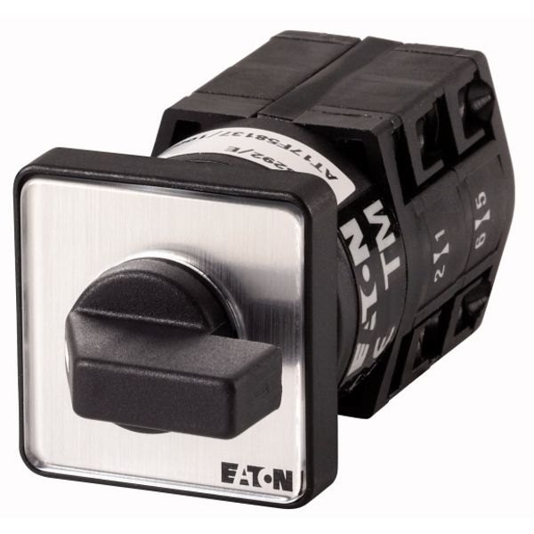 Spring-return switch, TM, 10 A, flush mounting, 2 contact unit(s), Contacts: 4, 60 °, momentary/maintained, With 0 (Off) position, with spring-return image 1