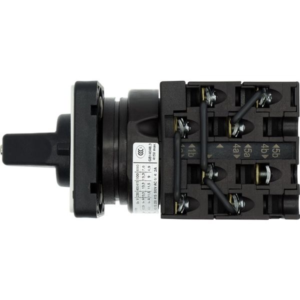 Multi-speed switches, T0, 20 A, flush mounting, 4 contact unit(s), Contacts: 8, 60 °, maintained, With 0 (Off) position, 2-0-1, Design number 5 image 8