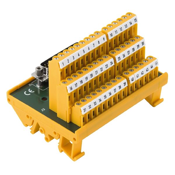 Interface module with terminal, connector, High-density SUB-D plug-in  image 1