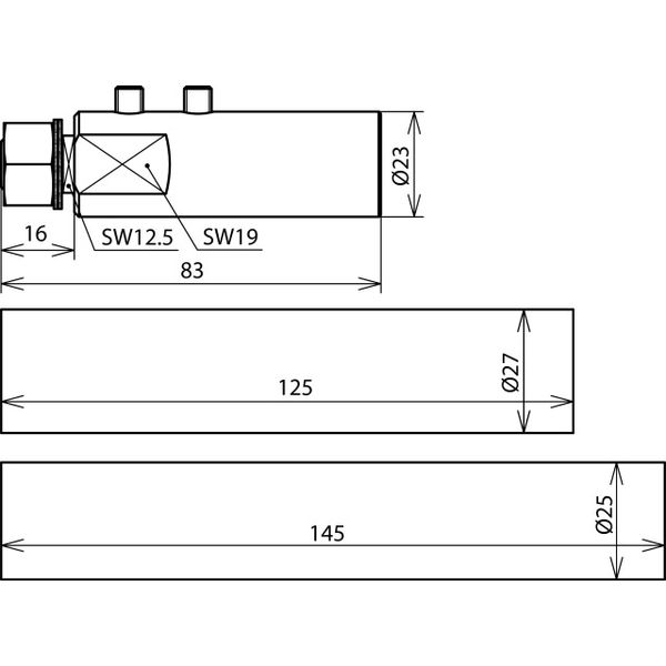 Connection element with mounting material for HVI long Conductor D 23m image 2