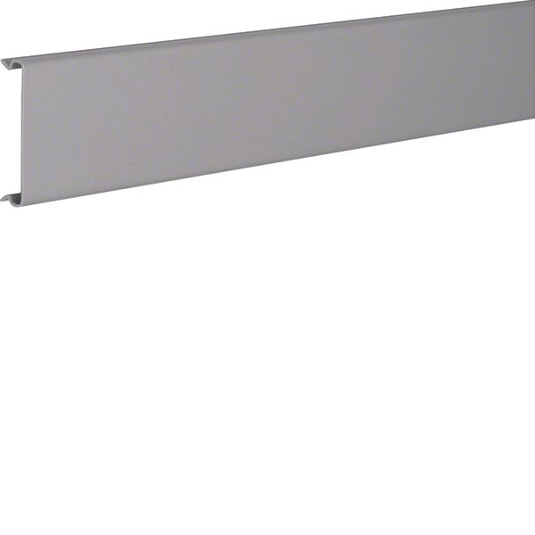 Lid made of PVC for slotted panel trunking BA6 60mm stone grey image 1