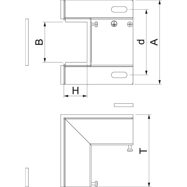 BSKM-IE 0407 FS Internal corner for wall and ceiling mounting 40x70 image 2