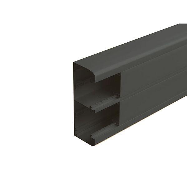 Snap-on trunking - 1 compartment - 50x130 - with cover 45 mm - 2m -black edition image 2