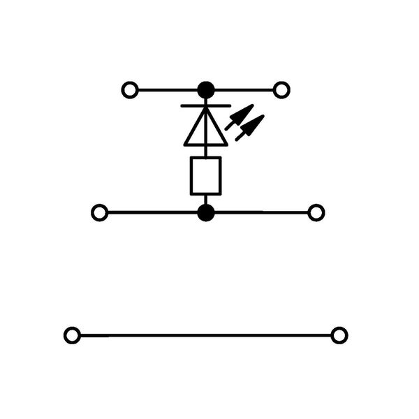 Component terminal block triple-deck LED (red) gray image 3