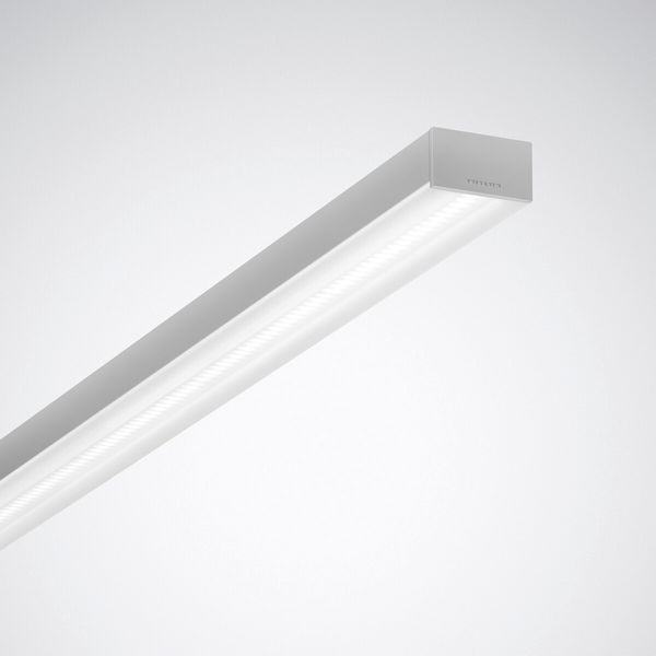 Surface-mounted luminaire Solvan Flow D Diffuser Silver rectangular ET 31W 4000lm Lambertian (L) IK03 3 SDCM image 1