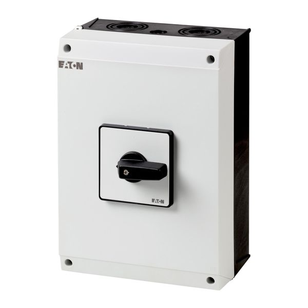 On-Off switch, P3, 100 A, surface mounting, 3 pole, with black thumb grip and front plate image 17