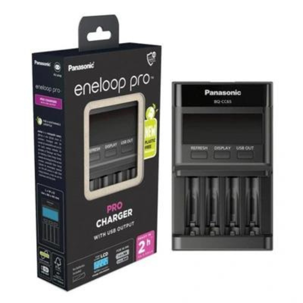 PANASONIC Eneloop Q-CC65 LCD ProCharger for 4 cells (no cells) image 1